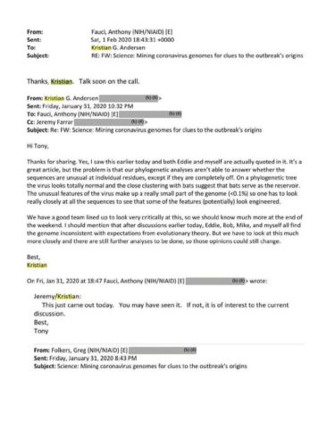 fauci redacted email